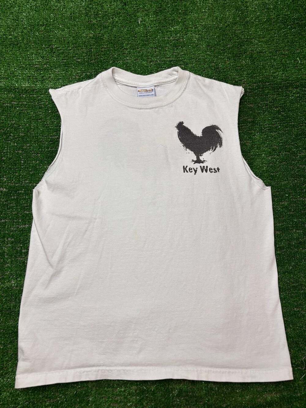 Crazy Shirts Key West Rooster Graphic Sleeveless Tank Top Youth Large